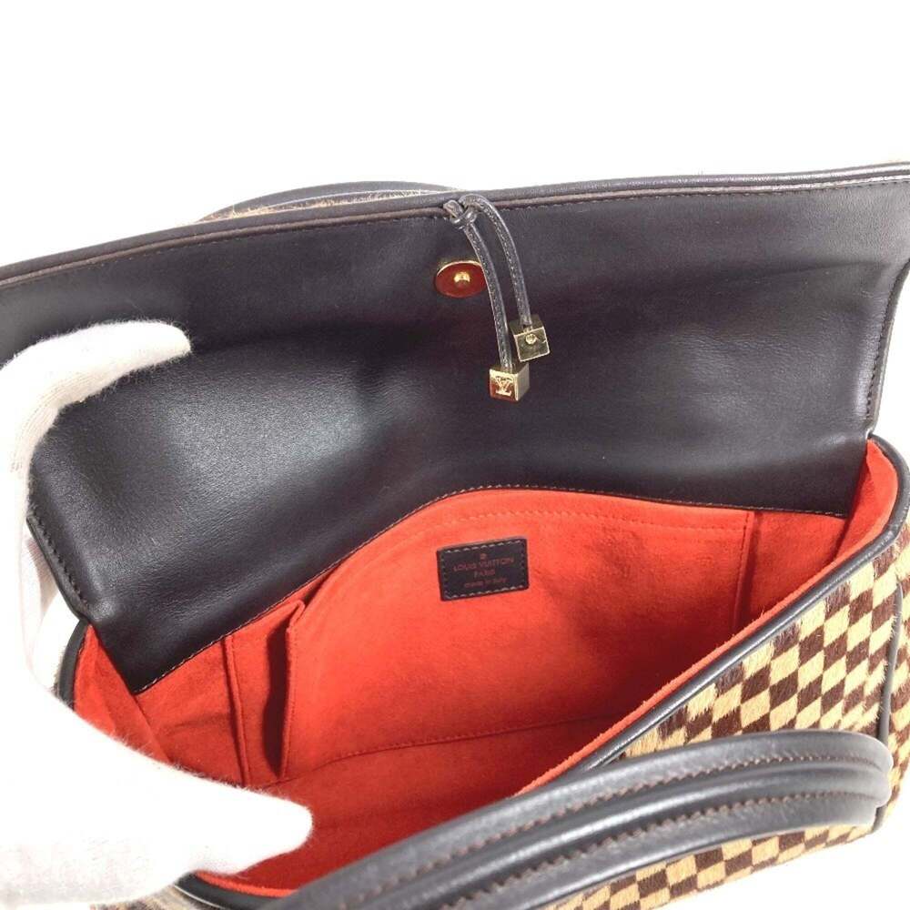 LOUIS VUITTON Brown Damier Leather Tote Bag - Picture 14 of 16